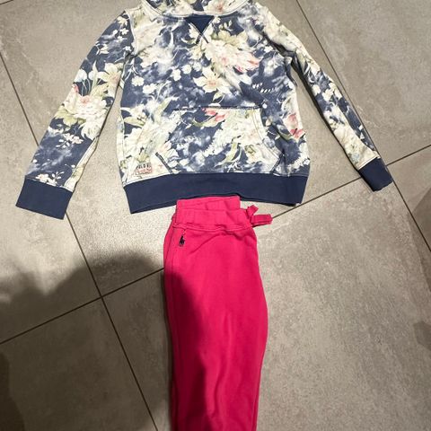 Polo Ralph Lauren hettegenser og joggebukse, str.7 år