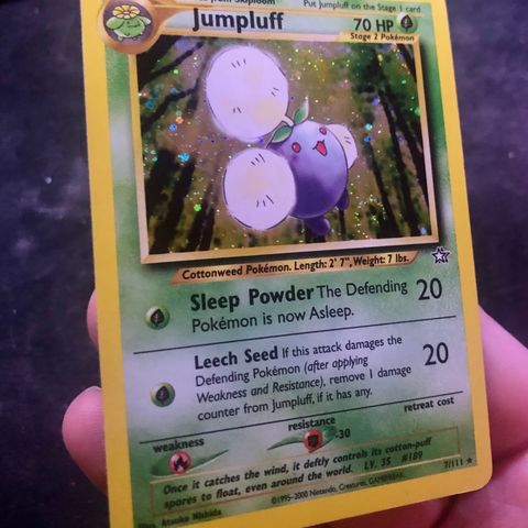 Jumpluff Holo Swirl 7/111, Jumpluff Rare 17/147, Skiploom, Hoppip