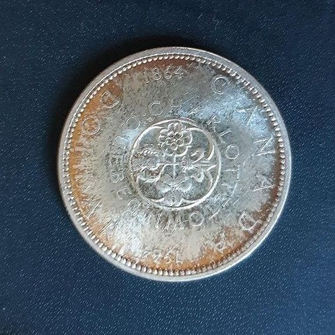 1 Dollar 1964 - Elizabeth II Confederation Sølvmynt