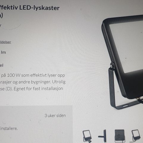 Led lyskaster