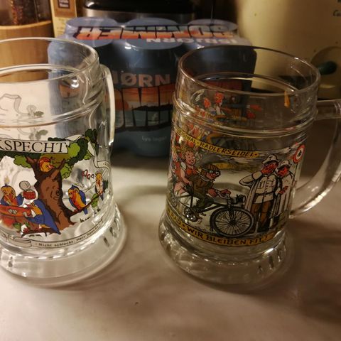 Vintage tyske øl glass.