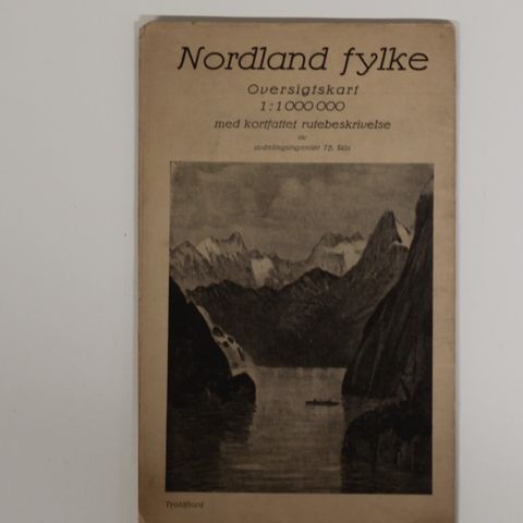 Nordland fylke kart. 1920