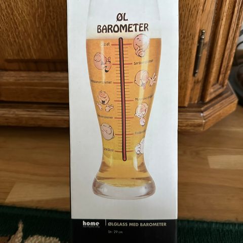 Helt nytt ØL Barometer Glass
