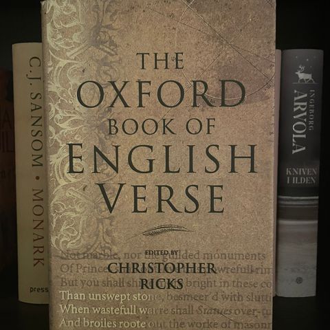 The oxford book of english verse