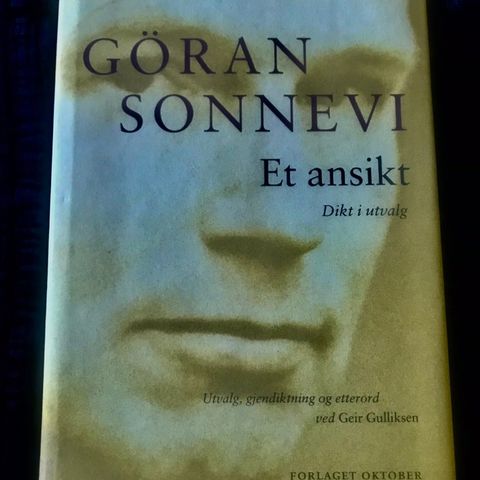 Gøran  Sonnevi: Et ansikt