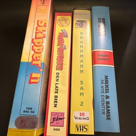 3 stk VHS tegnefilm (kun 100kr)
