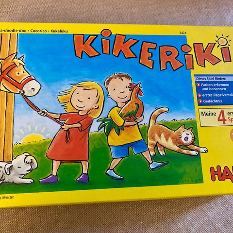 Brettspill, spill for de yngste o eldste, tyskspråklig brettspill, Kikeriki Haba