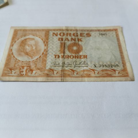 10 kr seddel 1961