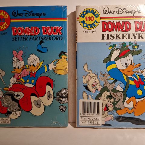 Donald Duck pocket i plast nr 162 og 19/110