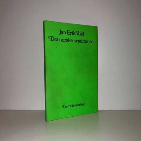 Det norske syndromet. Et kritisk syn på norsk lyrikk - Jan Erik Vold. 1980