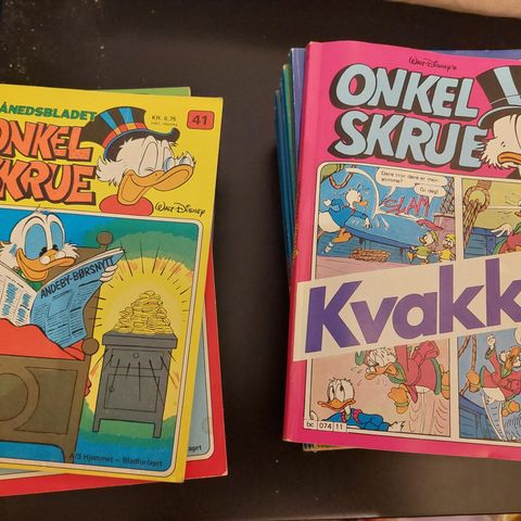 20 stk Onkel Skrue tidlig 80 tallet