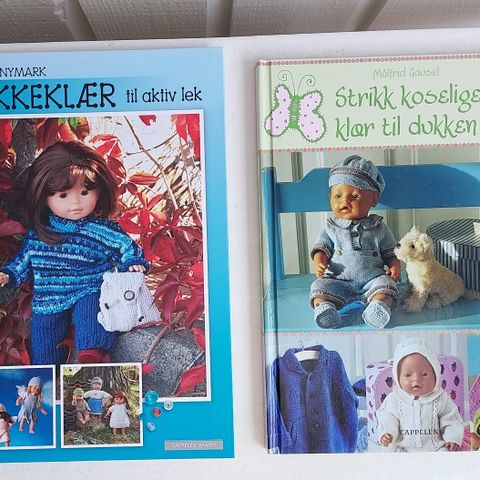 Målfrid Gausel og Lise Nymark. Bøker med oppskrifter til dukkeklær.