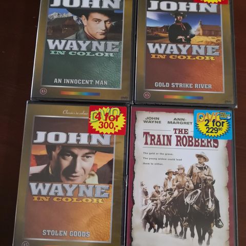 John Wayne på DVD