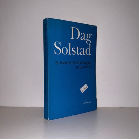 Dag Solstad. Et festskrift til 30-årsdagen 17 juli 1971