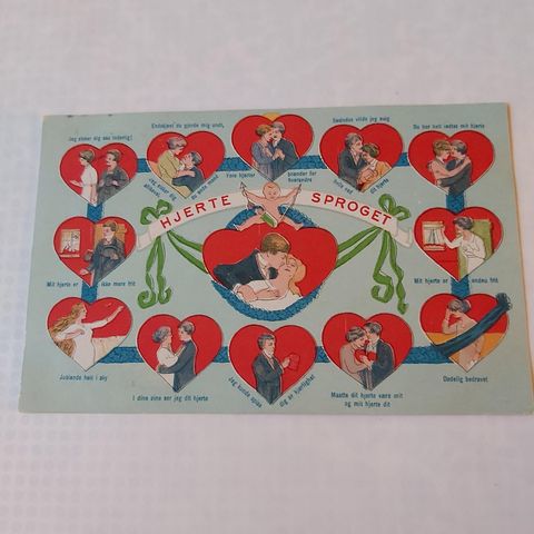 Gamle romantiske postkort