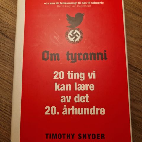 Timothy Snyder, Om Tyranni