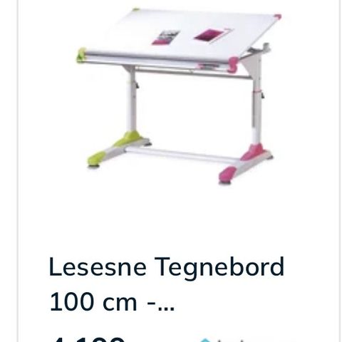 NEDSATT PRIS! Kjempekjekt male-/tegnebord selges