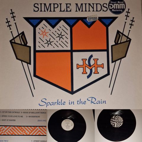 SIMPLE MINDS/SPARKE IN THE RAIN 1983 - VINTAGE/RETRO LP-VINYL (ALBUM)