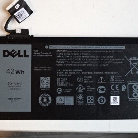 Dell Batteri til bærbar Dell PC type WDX0R 11,4V 3500mAh/42Wh
