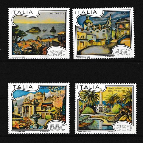 Italia 1986 - Malerier - postfrisk serie (IT21)