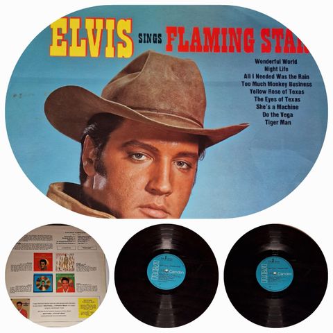 ELVIS/FLAMING STAR - VINTAGE/RETRO LP-VINYL (ALBUM)