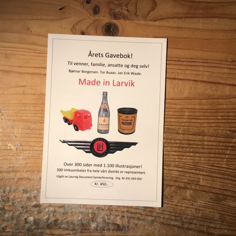 Made in Larvik - en ny bok for samlere og lokalinteresserte