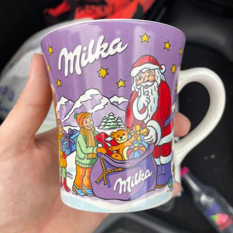 kaffekopp med milka sjokolade julemotiv! Flyttesalg!