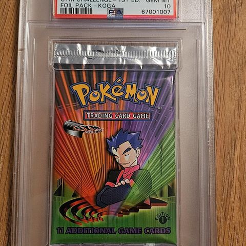 PSA 10 GYM CHALLENGE booster pack 1st edition