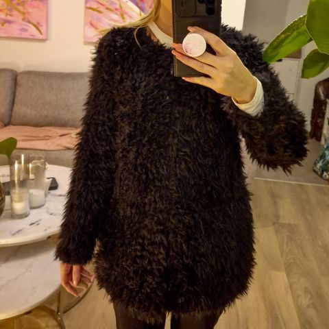 Faux fur jakke fra ICHI