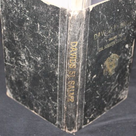 Sjelden antikk bok - Davids 51. salme forklart av Martin Luther. Norsk utgave.