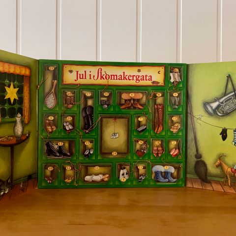 Jul i Skomakergata med 24 minibøker - Adventskalender / Julekalender - 1998