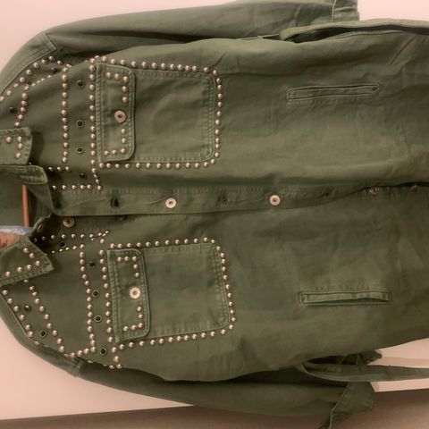 Khaki denim jakke xxl