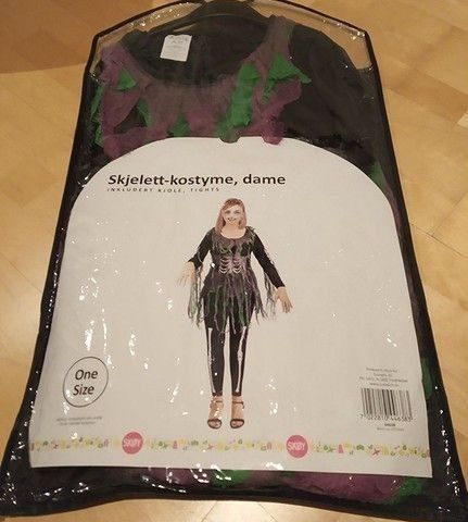 Nytt halloween Skjelett-kostyme, one-size