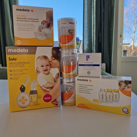 Medela pumpe med tilbehør