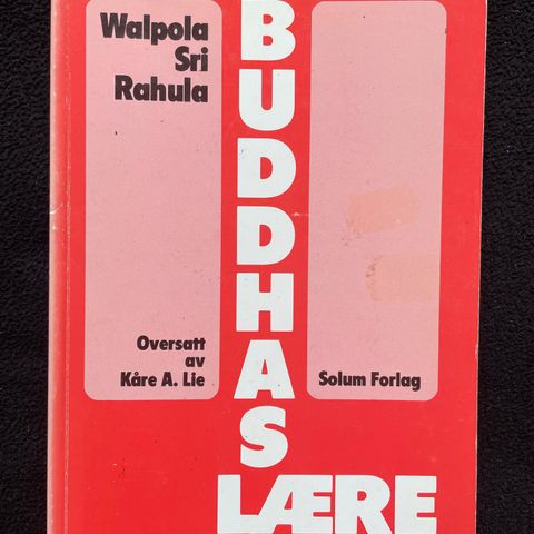Buddhas Lære - Walpola Sri Rahula