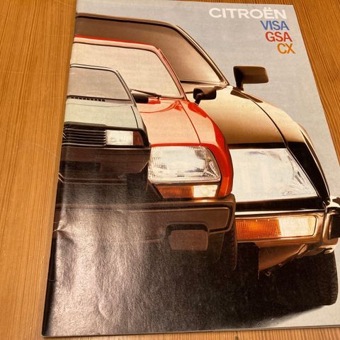 BILBROSJYRE - CITROËN VISA / GSA / CX - 1982