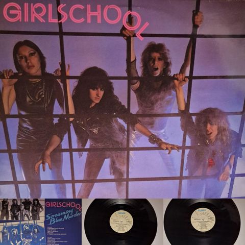GIRLSCHOOL/SCREAMING BLUE MURDER 1982 - VINTAGE/RETRO LP-VINYL (ALBUM)