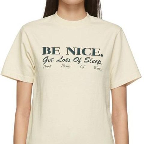 Sporty & Rich "be nice" t-skjorte