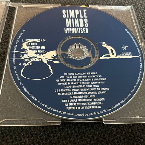 CD Promo Single: Simple Minds «Hypnotised»
