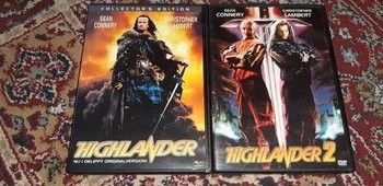 Highlander 1 & Highlander 2(DVD)norsk tekst