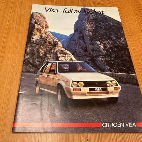 BILBROSJYRE - CITROËN VISA - 1985