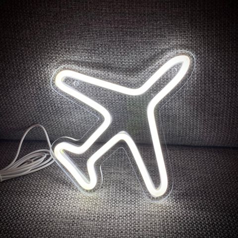 Neon Led Lampe Airplane