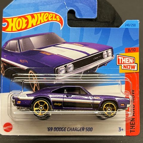 Hot Wheels 69 Dodge Charger 500 - THEN AND NOW -HKJ46