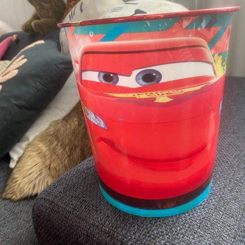 Lightning Mcqueen søppelbøtte