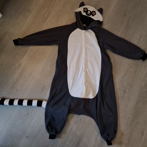 Lemur Onepiece kostyme/pysj/kosedress - størrelse S - small