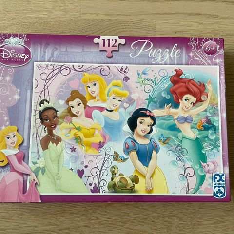 Puslespill med Disney prinsesser