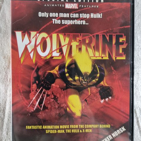 Wolverine Animated Special Edition DVD norsk tekst ripefri