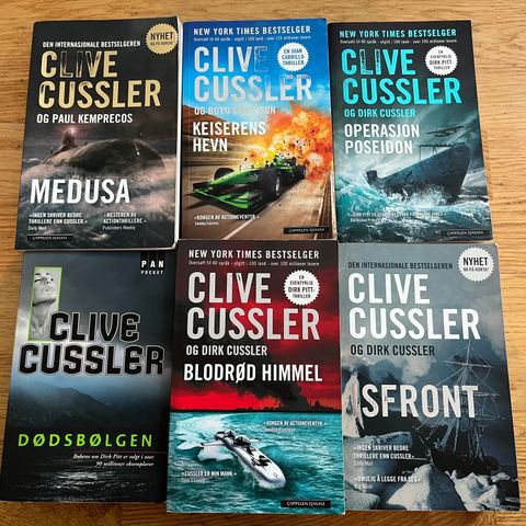 Bøker av Clive Cussler