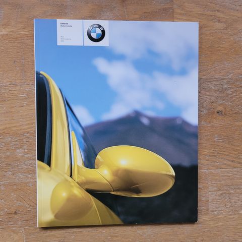 Brosjyre BMW M3, M3 Cabrio (E46), M5 (E39) 2003