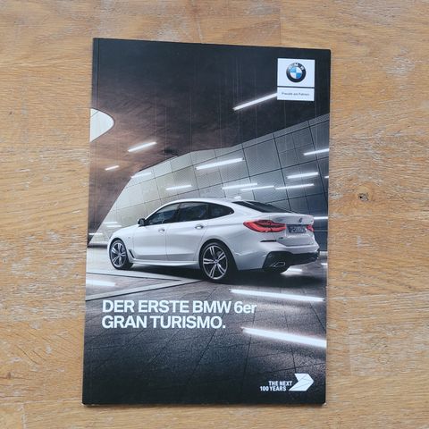Brosjyre BMW6er Gran Turismo 2018